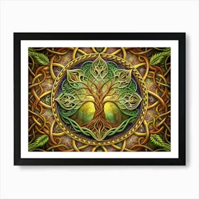 Celtic Tree Of Life Symbol Art Print