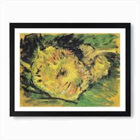 Two Cut Sunflowers (1888), Vincent Van Gogh Art Print