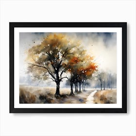 Autumn Trees Art Print