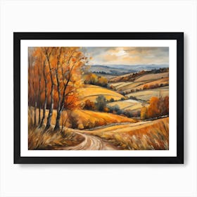 Autumn Landscape Painting (60) Art Print