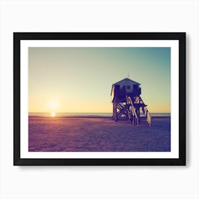 Sunset And Beach_4 Art Print