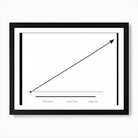 Diagram Illustrating A Series Of Linear Movements A Thin Black Bold Line Starting From The East Pos (2) Poster