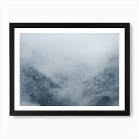 Foggy mountains | Moody | Austria Art Print