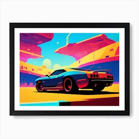 Futuristic Car 49 Art Print