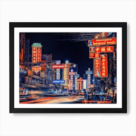 Bangkok By Night Art Print