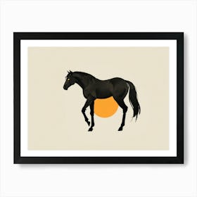 Horse In The Sun 2 Art Print