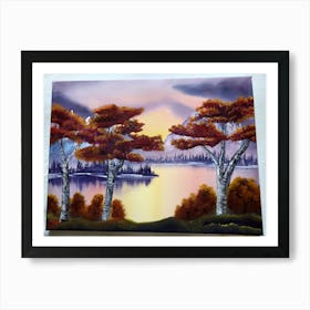 Autumn dawn Art Print