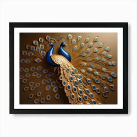 Peacocks 1 Art Print