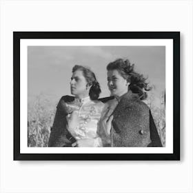 Girls Who Play In The Band Watch Cornhusking Contest, Ontario, Oregon By Russell Lee Art Print