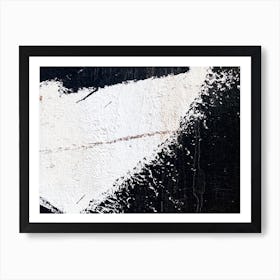 Black And White Abstract Painting 4 Art Print