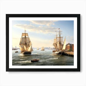 New York Harbor 3 Art Print