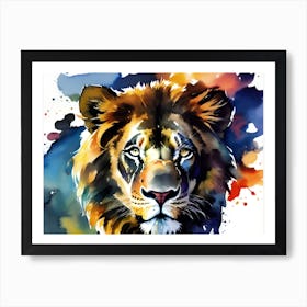 Lion Painting 19 Art Print