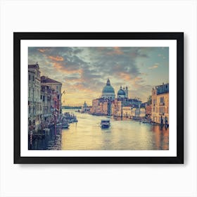 Grand Canal In The Morning Art Print