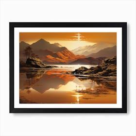 Mountain Reflected 15 Art Print