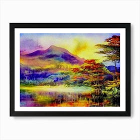 Chromatic Tranquility Art Print