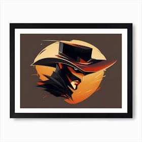 Masked Man Cowboy / Zorro Art Print