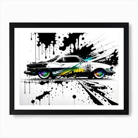 Splatter Car 1 Art Print