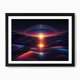 Sunrise Over The Ocean 1 Art Print