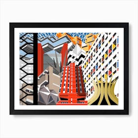 Brutalist Montage Art Print