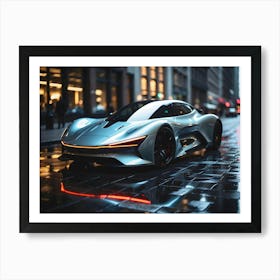 Futuristic Sports Car 3 Art Print