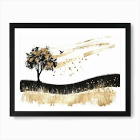 Tree In The Sky 4 Art Print