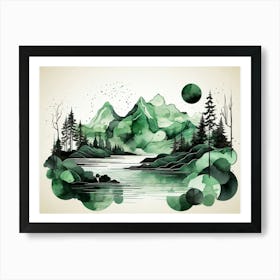 Landscape Painting 29 Art Print