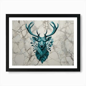 Deer Head Art Print