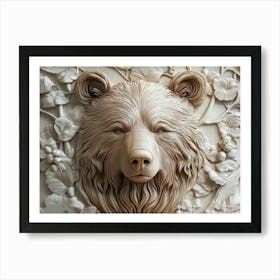 Bear Head 1 Art Print