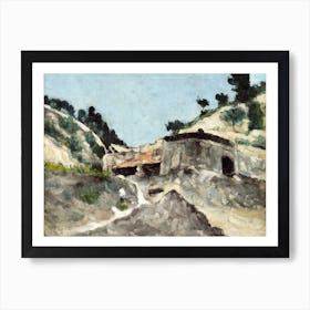 Landscape With Water Mill, Paul Cézanne Art Print