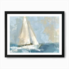 Sailboat Canvas Print 7 Art Print