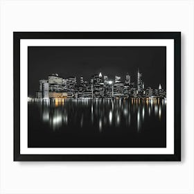 New York City At Night 1 Art Print