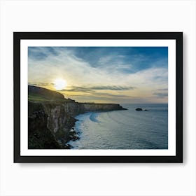 Sunset Over The Cliffs Art Print