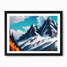 Mountain Scene 2 Art Print