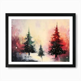 Christmas Trees 5 Art Print