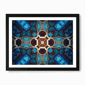 Abstraction The Star Of The Blue Galaxy Art Print