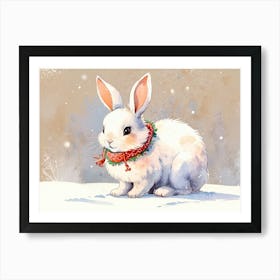 Snow Bunny Art Print