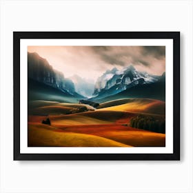 Landscapes Mountains Art Print