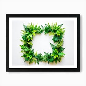 Fern Wreath 3 Art Print