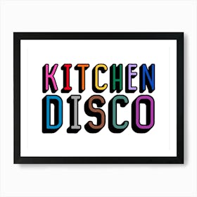 Kitchen Disco Rainbow Art Print