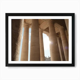 Columns in the Vatican Affiche