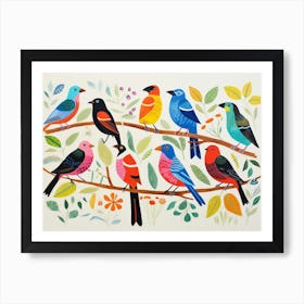 Colourful Bird Painting 6 Art Print