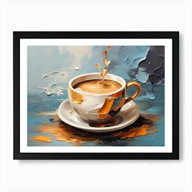 Coffee Painting Art Print