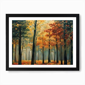 Autumn Forest 8 Art Print