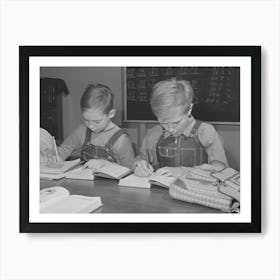 Children Of Workmen At The Umatilla Ordnance Depot Have Their School Classes In Basement Of Church Art Print