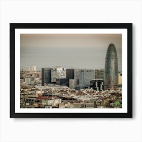 Barcelona Skyline 20191025 31pub Art Print