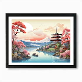 Japanese Landscape 1 Art Print