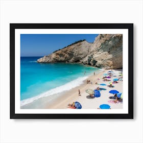 Summer Day At The Beach Art Print