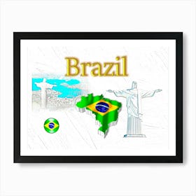 OUR HOME - BRAZIL design collection Art Print