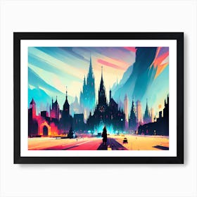 City At Night 5 Art Print