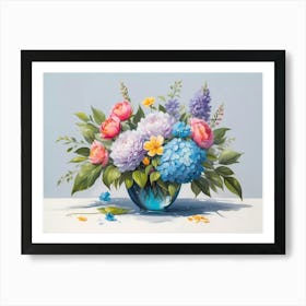 Flowers In A Vase 28 Art Print